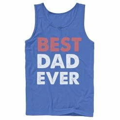 Licensed Character Men's Father's Day Best Dad Ever Status Tank Black -Licensed Character Shop unnamed file 33305