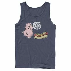 Licensed Character Men's Is That You Frank Pig And Hotdog Tank Charcoal -Licensed Character Shop unnamed file 33308