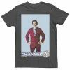 Licensed Character Men's Anchorman Ron Burgundy Channel 4 Portrait Tee Charcoal Heather 2 Licensed Character Men's Anchorman Ron Burgundy Channel 4 Portrait Tee Charcoal Heather -Licensed Character Shop unnamed file 33329