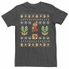 Licensed Character Men's Nintendo Super Mario Christmas Tee Royal Heather -Licensed Character Shop unnamed file 33332