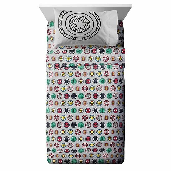 Licensed Character Avengers Pop Sheet Set With Pillowcases 3 Licensed Character Avengers Pop Sheet Set With Pillowcases