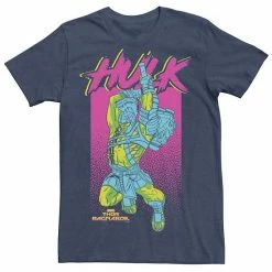 Licensed Character Men's Marvel Hulk Retro Pop Graphic Tee Navy Heather