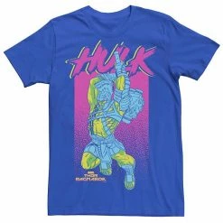 Licensed Character Men's Marvel Hulk Retro Pop Graphic Tee Navy Heather -Licensed Character Shop unnamed file 33346