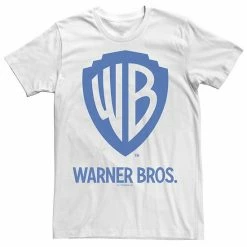 Licensed Character Men's Warner Bros. Blue Logo Tee White