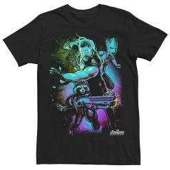 Licensed Character Men's Marvel Avengers Infinity War Guardians Of The Galaxy Troubled Three Graphic Tee Navy -Licensed Character Shop unnamed file 33455