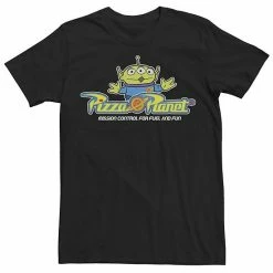 Licensed Character Men's Disney / Pixar Toy Story Aliens Pizza Planet Classic Tee Black -Licensed Character Shop unnamed file 33459