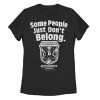 Licensed Character Juniors' Caddyshack Some People Just Don't Belong Country Club Crest Tee Black -Licensed Character Shop unnamed file 33505