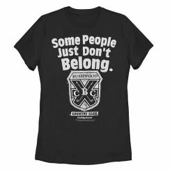 Licensed Character Juniors' Caddyshack Some People Just Don't Belong Country Club Crest Tee Black -Licensed Character Shop unnamed file 33507
