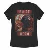 Licensed Character Juniors' Star Wars The Pilot Hero Poster Tee Black -Licensed Character Shop unnamed file 33508