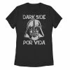 Licensed Character Juniors'Star Wars Vader Dark Side Por Vida For Life Tee Navy