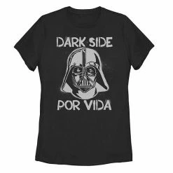 Licensed Character Juniors'Star Wars Vader Dark Side Por Vida For Life Tee Navy -Licensed Character Shop unnamed file 33549