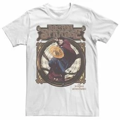 Licensed Character Men's Marvel Doctor Strange Movie 2 Strange Retro Seal Tee White -Licensed Character Shop unnamed file 33574