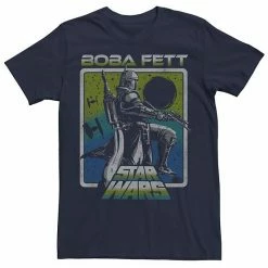 Licensed Character Men's Star Wars Boba Fett Boxed Sunset Tee Black -Licensed Character Shop unnamed file 33579