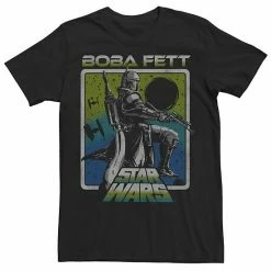 Licensed Character Men's Star Wars Boba Fett Boxed Sunset Tee Black -Licensed Character Shop unnamed file 33580