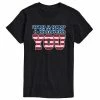 Licensed Character Men's Thank You American Flag Fill Tee Black -Licensed Character Shop unnamed file 33606
