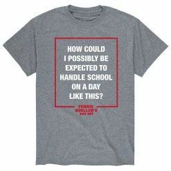 Licensed Character Men's Ferris Buellers Day Off Tee Athletic Heather -Licensed Character Shop unnamed file 33612