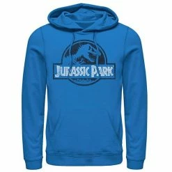 Licensed Character Men's Jurassic Park Peach Distressed Logo Graphic Hoodie Royal -Licensed Character Shop unnamed file 33618