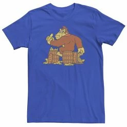 Licensed Character Men's Donkey Kong Eating Bananas On Barrel Tee Kelly -Licensed Character Shop unnamed file 33621
