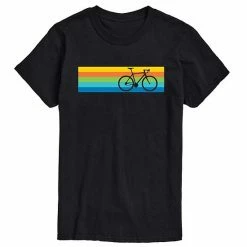 Licensed Character Boy's Road Bike Retro Stripes Tee Black