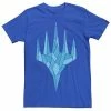 Licensed Character Men's Magic: The Gathering Blue Crystal Tee Red Heather -Licensed Character Shop unnamed file 33641