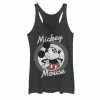 Licensed Character Juniors' Disney Mickey Mouse Waving Portrait Tank Black Heather -Licensed Character Shop unnamed file 33650