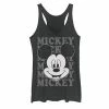 Licensed Character Juniors' Disney Mickey Mouse Name Stack Portrait Tank Black Heather -Licensed Character Shop unnamed file 33653