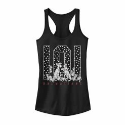 Licensed Character Juniors' Disney 101 Dalmatians Spotted Family Portrait Graphic Tank Black -Licensed Character Shop unnamed file 33670