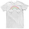 Licensed Character Men's Rainbow Rain Cloud Smiles Tee Light Blue -Licensed Character Shop unnamed file 33671