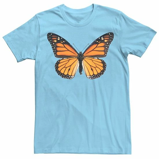 Licensed Character Men's Monarch Photorealistic Tee Light Blue 5 Licensed Character Men's Monarch Photorealistic Tee Light Blue - Image 3