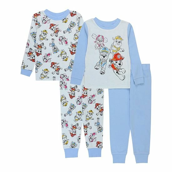 Licensed Character Toddler Boy Paw Patrol "Paw Fun" 4-Piece Pajama Set 3 Licensed Character Toddler Boy Paw Patrol "Paw Fun" 4-Piece Pajama Set