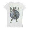 Licensed Character Girls 7-16 Marvel Wakanda Forever Nakia Blue Shield Graphic Tee White -Licensed Character Shop unnamed file 33702