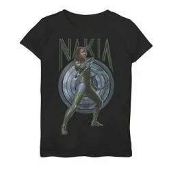 Licensed Character Girls 7-16 Marvel Wakanda Forever Nakia Blue Shield Graphic Tee White -Licensed Character Shop unnamed file 33704