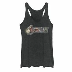 Licensed Character Juniors' Marvel Avengers Logo Fill Graphic Tank Top Black -Licensed Character Shop unnamed file 33716