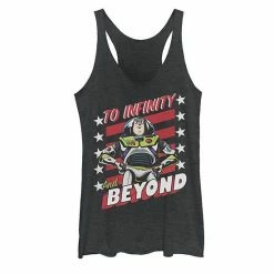 Licensed Character Juniors' Disney / Pixar's Toy Story Buzz Infinity And Beyond Poster Graphic Tank Black Heather