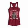 Licensed Character Juniors' Star Wars You Will Be My Valentine Darth Vader Tank Top Scarlet -Licensed Character Shop unnamed file 33726