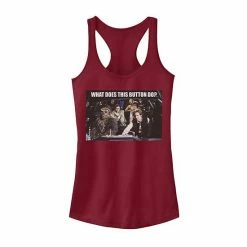 Licensed Character Juniors Star Wars What Does This Button Do Tank Red Heather