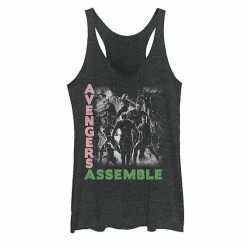 Licensed Character Juniors' Marvel Avengers Assemble Group Shot Tank Top Black Heather -Licensed Character Shop unnamed file 33749