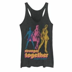 Licensed Character Juniors' Marvel Stronger Together Tank Black Heather 7 Licensed Character Juniors' Marvel Stronger Together Tank Black Heather -Licensed Character Shop unnamed file 33755