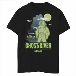 Licensed Character Boys 8-20 Scooby-Doo A Clue For Scooby -Doo Ghost Diver Portrait Graphic Tee Kelly