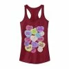 Licensed Character Juniors' Marvel Valentine's Candy Heart Avengers Icons Tank Top Pink Heather