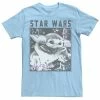 Licensed Character Men's Star Wars The Child Doodle Photo Tee Light Blue -Licensed Character Shop unnamed file 33778