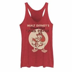 Licensed Character Juniors' Disney Donald Duck Fire Chief Tank Red Heather -Licensed Character Shop unnamed file 33795