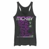 Licensed Character Juniors' Disney Mickey Mouse Year Of The Mouse Neon Tank Black Heather -Licensed Character Shop unnamed file 33817