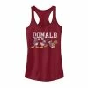 Licensed Character Juniors' Disney Donald Duck Action Pose Tank Red Heather -Licensed Character Shop unnamed file 33826