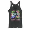 Licensed Character Juniors' Disney Alice In Wonderland Neon Forest Tank Black -Licensed Character Shop unnamed file 33832