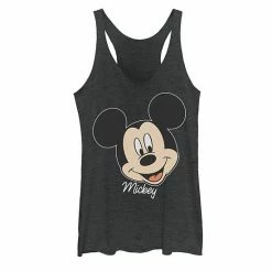 Licensed Character Juniors' Disney Mickey Mouse Smile Face Portrait Tank Black -Licensed Character Shop unnamed file 33863