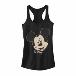 Licensed Character Juniors' Disney Mickey Mouse Smile Face Portrait Tank Black -Licensed Character Shop unnamed file 33864