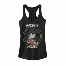 Licensed Character Juniors' Disney Mickey & Friends Mickey Mouse Static Portrait Tank Black