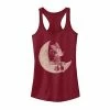 Licensed Character Juniors' Disney Mickey Minnie On The Moon Tank Scarlet -Licensed Character Shop unnamed file 33871