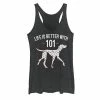 Licensed Character Juniors' Disney 101 Dalmatians Life Is Better With Dogs Graphic Tank Black -Licensed Character Shop unnamed file 33898
